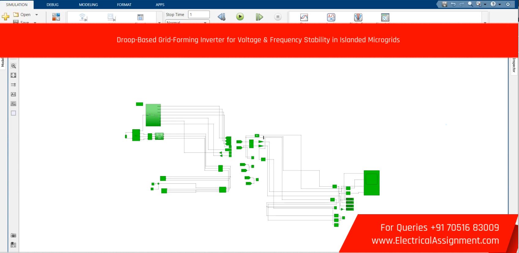 Grid-Forming Inverter Control for Stable Islanded Microgrid Operation - MATLAB Simulink screenshot 9